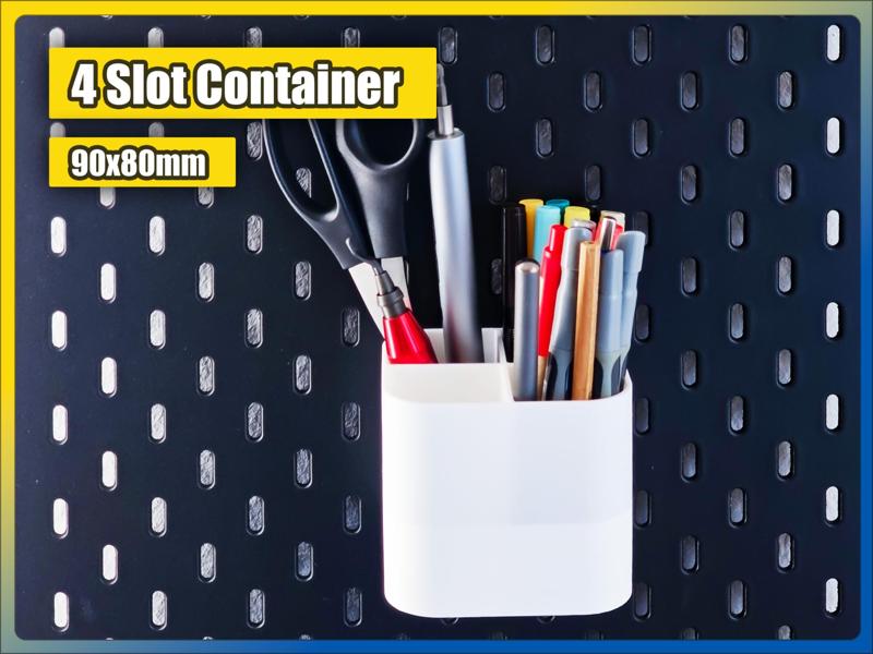 IKEA Skadis Container (4 Slots)