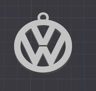 vw logo keychain / necklace charm(free commercial)