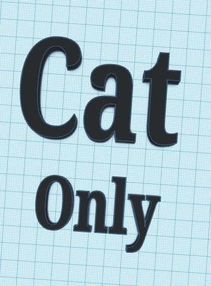 cat only panel
