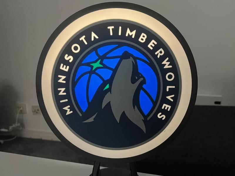 LOGO NBA LIGHTBOX MINNESOTA TIMBERWOLVES