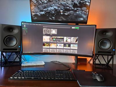 PC-Desk Monitor Speaker Stand