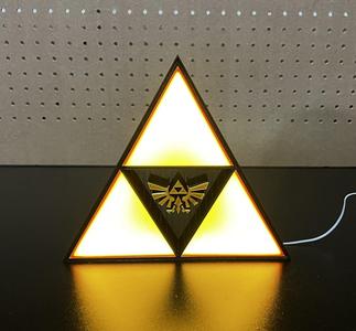 Triforce with Suspended Hylian Crest Lightbox
