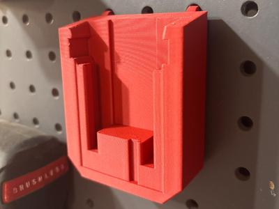 Milwaukee Pegboard Battery Holder