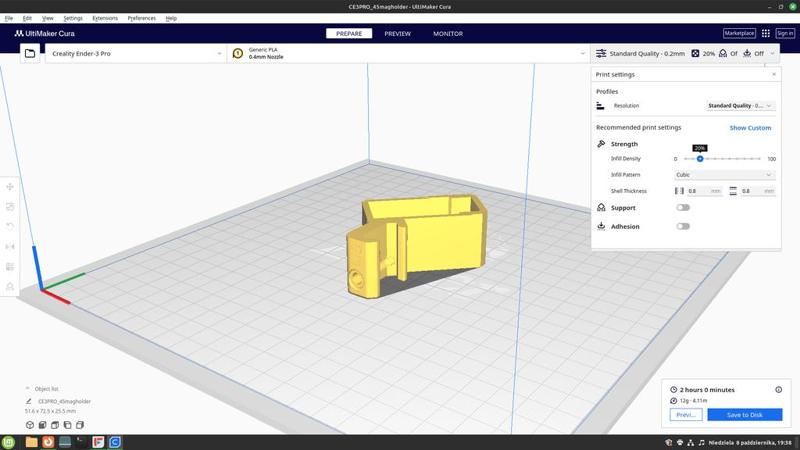 45° picatinny thanlon/talon mag holder