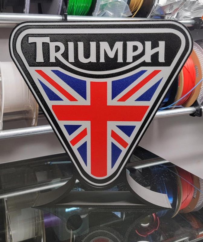Triumph Motorcycle Logo Lightbox 