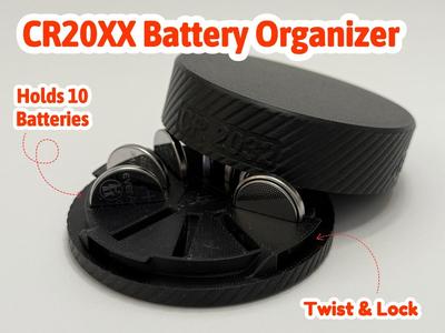Compact Travel CR2032 Battery Storage Box Holder
