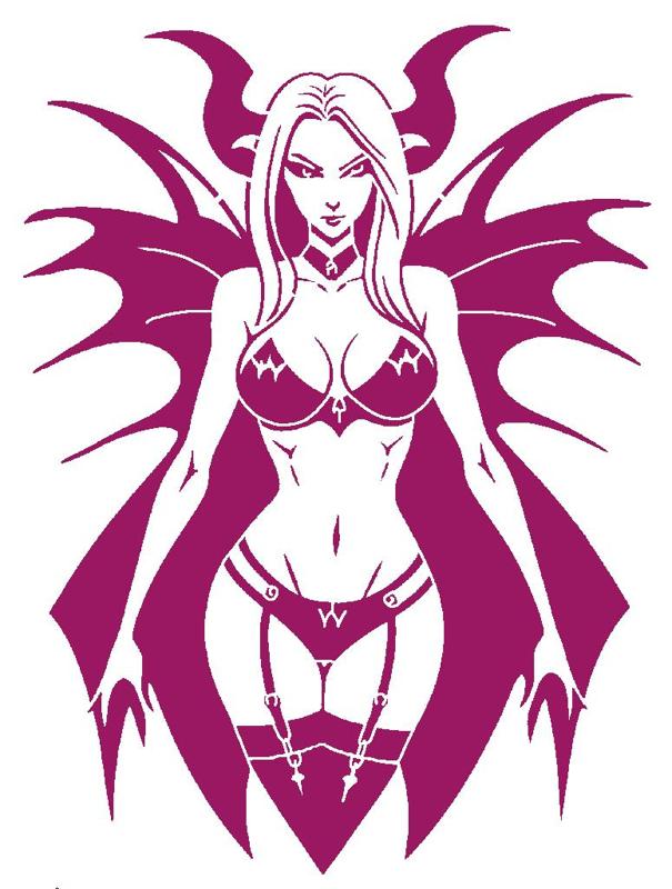 Succubus stencil 1