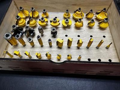 Router bit storage drawer