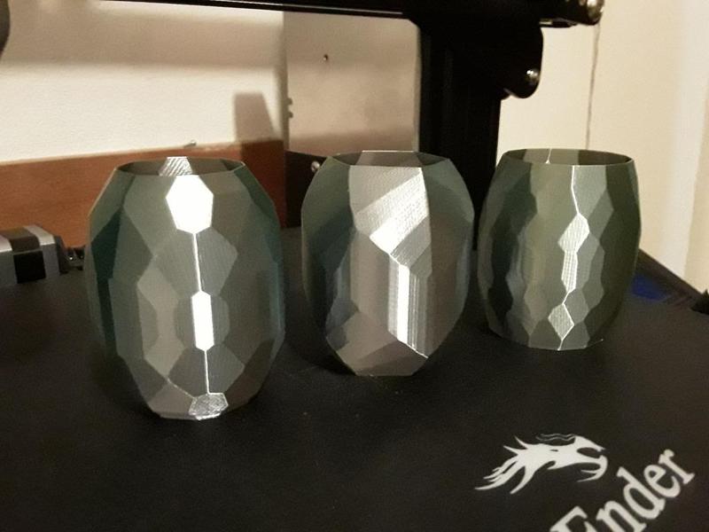 faceted containers (or vase)