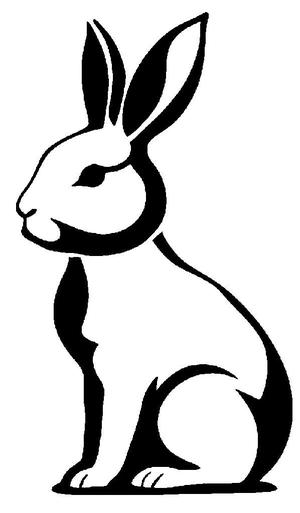 Rabbit Stencil 9