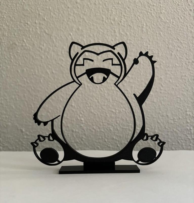 Snorlax pokemon line art