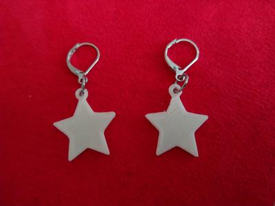 Star earrings - náušnice hvězda
