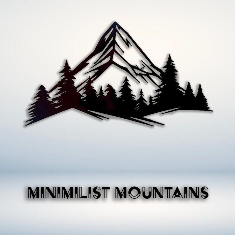 Minimalist Mountains wall art 