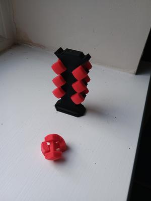 Miniature dumbbell and rack