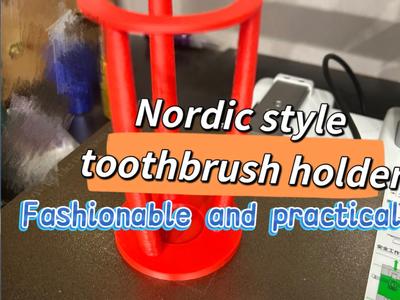 Nordic style toothbrush holder