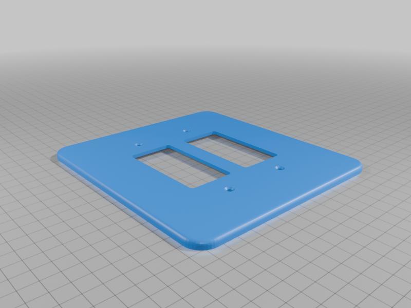 Double gang extra large wall plate