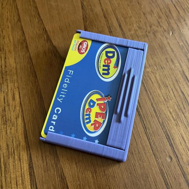 Sliding card holder - badge holder - id card access