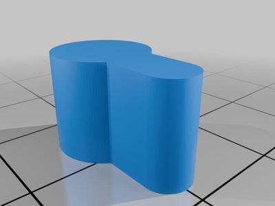 Parametrable screw wall hanger hole negative