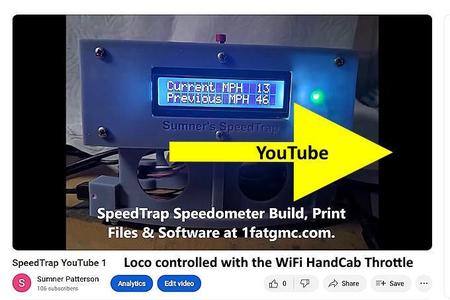SpeedTrap - 'Straight Version' N Scale Speedometer....
