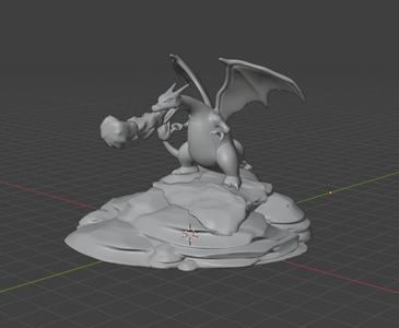 Cool charizard mount with fire