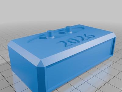 My customized pinewood derby trophy base 2026