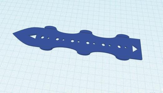 Drilling guide for belts