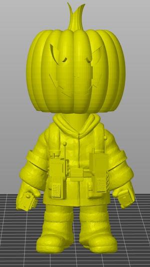 firefighter pumpkin-head funko commander