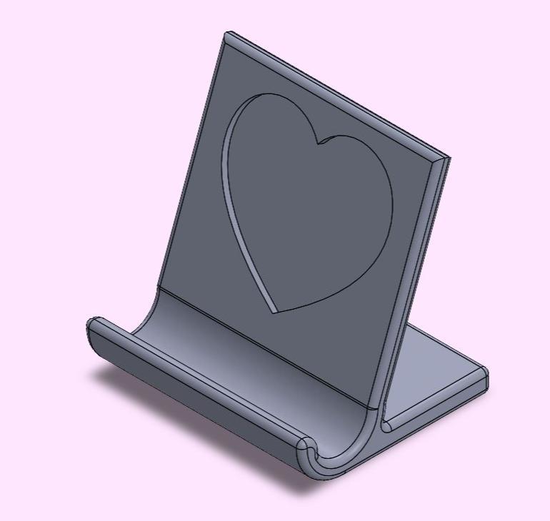 Tablet/Book Stand with Heart