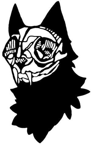 2D Cat Skull
