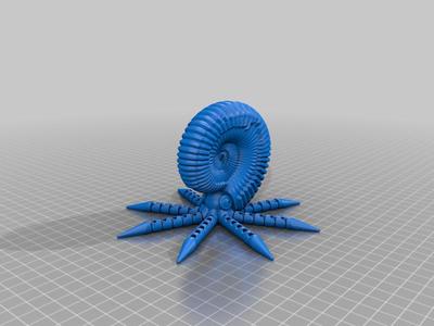 Articulated ammonite