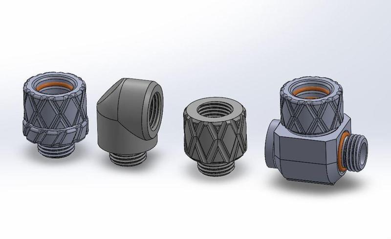 Ø13mm PETG Tube Union and various fittings