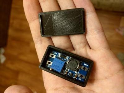 Enclosure for dc-dc boost converter MT3608