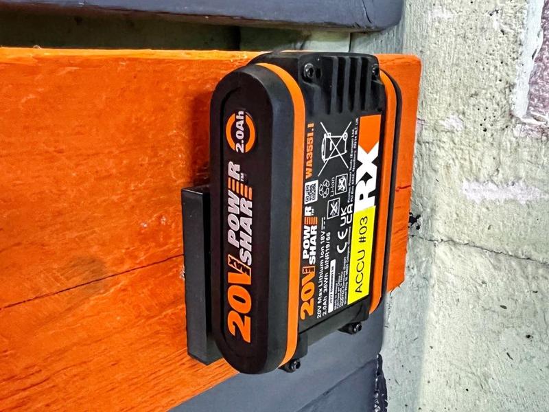 Worx 20v Battery Wall Mount