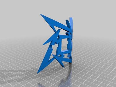 Metallica logo hair pin