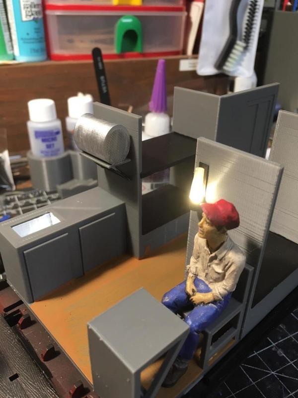 Bobber caboose interior large scale