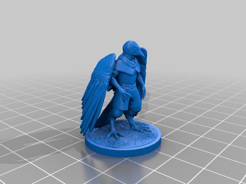 Aarakocra Sorcerer Miniature