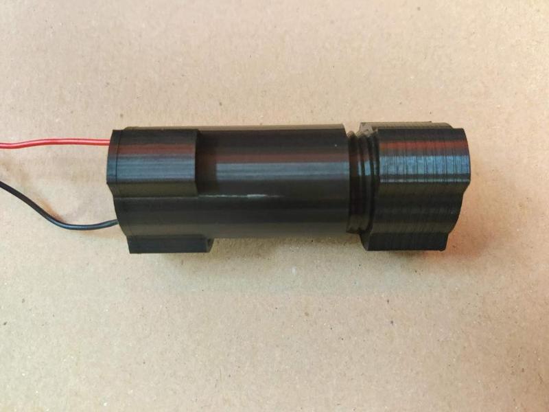 18650 battery tube enclosure