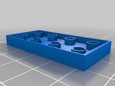 American Plastic Bricks flat tile for 4 studs.