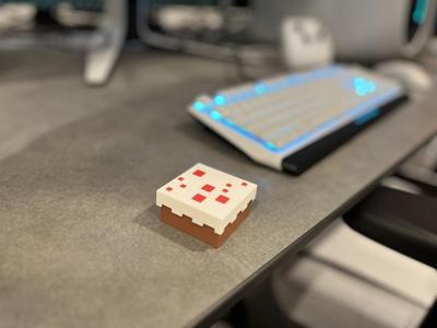 Minecraft Cake Container