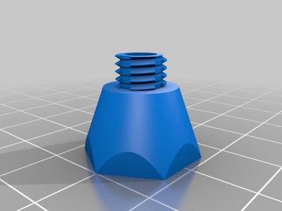 Pegboard spacer with thread