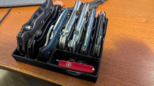 Desk Knife Storage Solution
