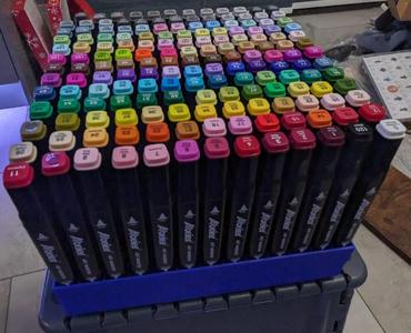 Alcohol marker set organizer
