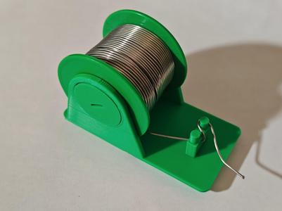 Solder spool holder for Gridfinity