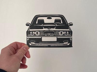 Wall Art Cars - BMW E34