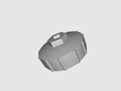 Oil filter socket, 12 dog, 76 mm diameter