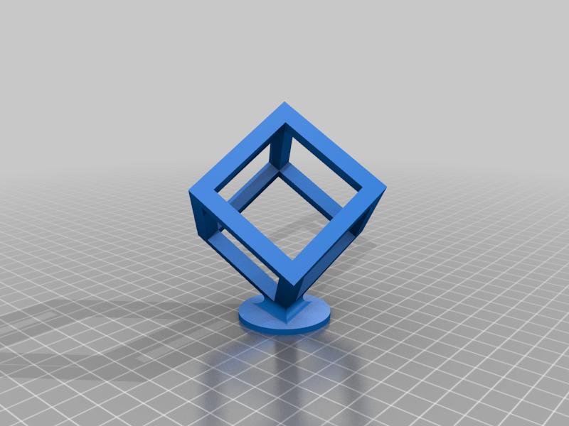 Hollow 45 degree Test Cube