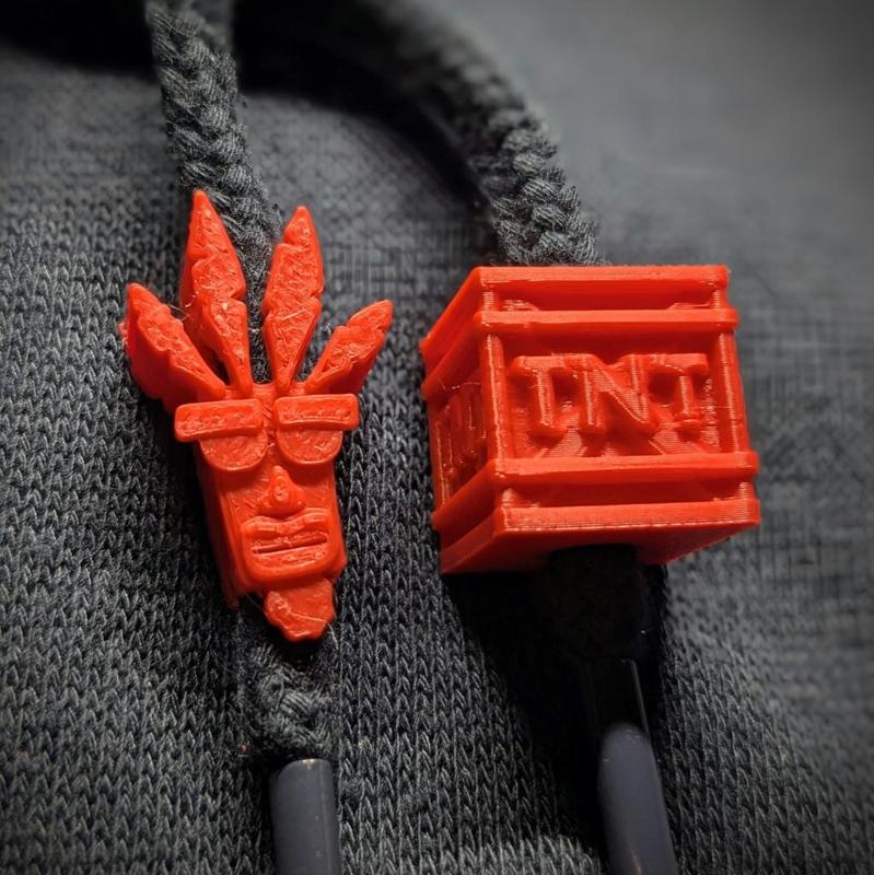 Crash Bandicoot beads