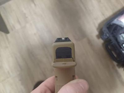 Custom adjusted rear sights for Umarex Glock 19x blowback CO2 4.5mm