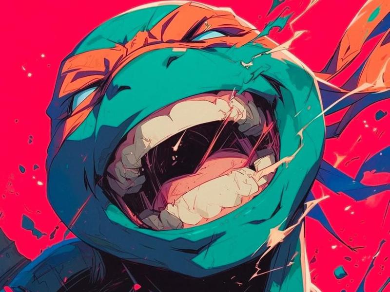 Michelangelo Teenage Mutant Ninja Turtle Hueforge