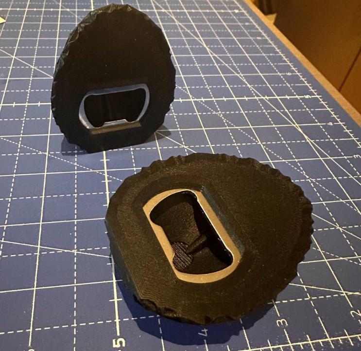 Bottle opener egg with a magnet